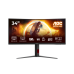AOC CU34G4 34'', Curved, 3440x1440, VA, 180hz, 80M:1, 300cd, 0.5ms, 2xHDMI 2.0, DP 1.4, H. adj 130mm, pivot, VESA, 3Y, Black/redIPS, 75Hz, 20M:1, 250cd, 4ms, HDMI 1.4, DisplayPort 1.2, VESA, 3Y, White/Silver