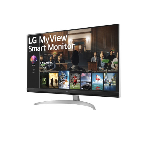 Монитор LG LCD 32SQ700S-W/ LG MyView 32SQ700S-W 31.5'' 4K UHD Smart Monitor, VA, 250cd/m2, 16:9, 5мс (GtG), 60Hz, 178/178, speakers 5Wx2, внешний БП, USB Type-C™ (PD 65 W), 2xHDMI, USB, VESA 100x100 mm, webOS