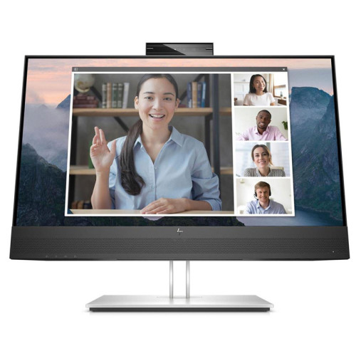 Монитор/ HP E24mv G4 Conferensing FHD Monitor 23.8'' (1920 x 1080), IPS, 178/178, 5мс, 250nit, DP/HDMI/VGA, 5USB, Audio, cam/mic, LTSP, 1y