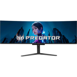 Монитор Acer Predator 49'' X49Xbmipphuzx 1800R, 32:9, QD-OLED, DQHD, 0,03ms, 250cd, 240Hz, HDMI, 2xDP, USB, USB-C, SPK, HAS