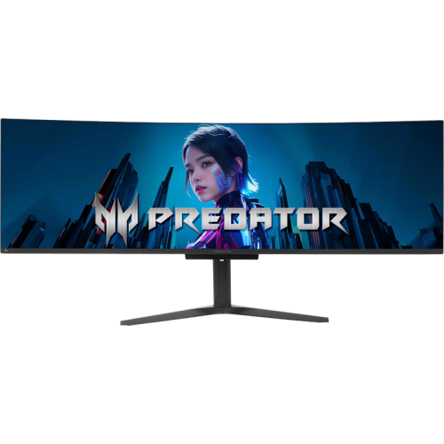 Монитор Acer Predator 49'' X49Xbmipphuzx 1800R, 32:9, QD-OLED, DQHD, 0,03ms, 250cd, 240Hz, HDMI, 2xDP, USB, USB-C, SPK, HAS