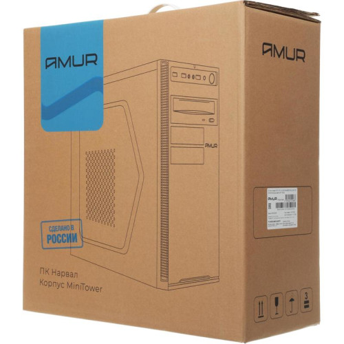 ПК Amur Нарвал B7I21 MT i3 12100 (3.3) 16Gb SSD512Gb UHDG 730 FreeDOS 2.5xGbitEth 400W мышь клавиатура черный (RUS) (2147008)