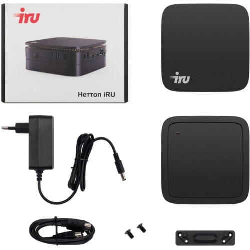 Неттоп IRU 110JLCN Cel N4500 (1.1) 8Gb SSD256Gb UHDG без ОС GbitEth WiFi BT 30W черный (2152166)