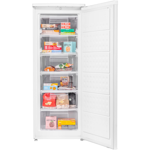 Морозильная камера MAUNFELD MFFR143W  механическое управление, перенавешиваемые двери, уровень шума 40 дБ, энергоэффективность А+, объем 181 л, цвет белый