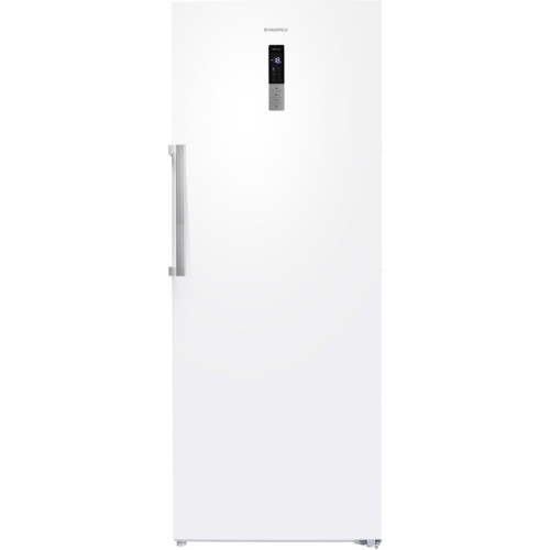 Морозильная камера MAUNFELD MFFR185W  с инвертором  NoFrost, сенсорное управление, LED освещение, перенавешиваемые двери, дисплей, звуковая индикация при открытых дверях, энергоэффективность А++, уровень шума 40 дБ, цвет белый