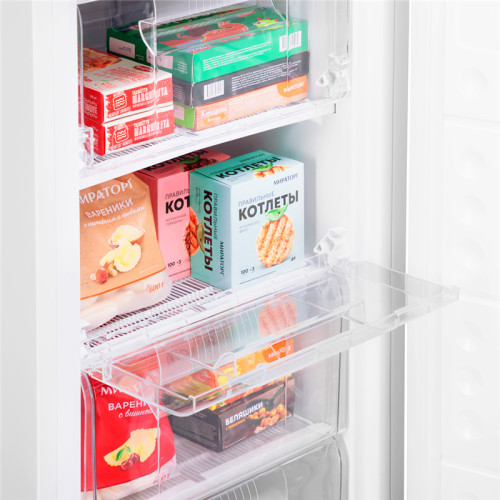 Морозильная камера MAUNFELD MFFR143W  механическое управление, перенавешиваемые двери, уровень шума 40 дБ, энергоэффективность А+, объем 181 л, цвет белый