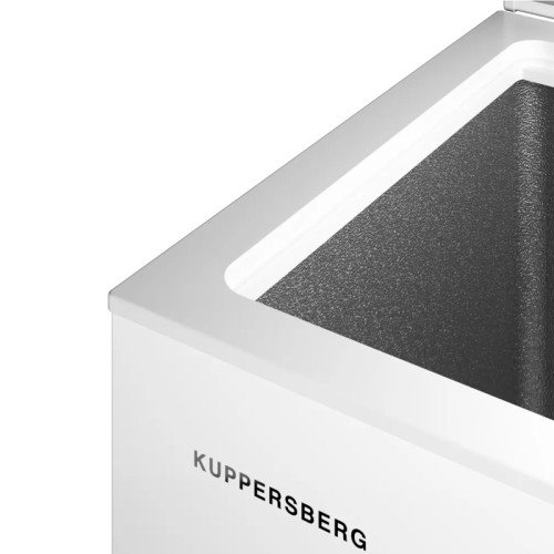 Морозильный ларь Kuppersberg/ Морозильный ларь Kuppersberg, High-Tech, отдельностоящий, ВхШхГ 84.5х77х56 см, объем 198 л, электронное управление, LED дисплей, антибактериальный пластик, супер заморозка, энергоэффективность А, цвет белый