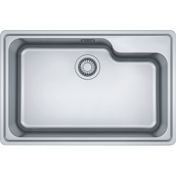Мойка Franke 101.0689.946/ Best, Серия BELL, Мойка BCX 610-74 TL, мойка 740 x 480 mm, чаша 675 x 415/350 x 200 mm,  монтаж сверху, скрытый перелив, крепления FastFix