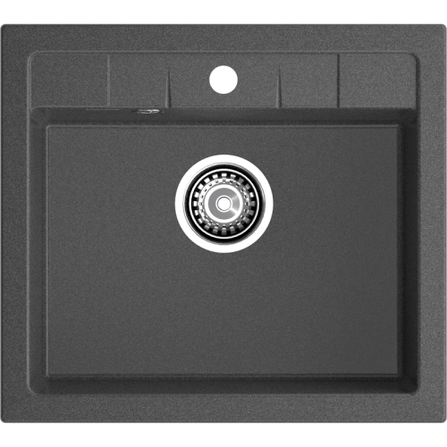Q-561 graphite 1 чаша 485*357*190, монтаж: врезной, материал: мрамор, цвет графит