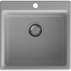 LV-510 gray 1 чаша 450*385*200, монтаж: врезной, материал: мрамор, цвет серый
