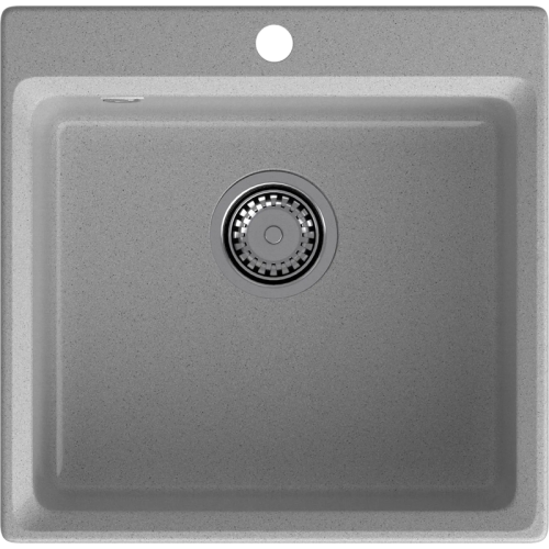 LV-510 gray 1 чаша 450*385*200, монтаж: врезной, материал: мрамор, цвет серый