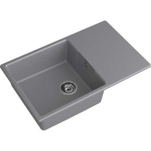 URBAN 678L dark gray 1-чаша+крыло 780*490мм, монтаж: врезной, материал: кварц, цвет: темно-серый URBAN 678L dark gray 1-чаша+крыло 780*490мм, монтаж: врезной, материал: кварц, цвет: темно-серый