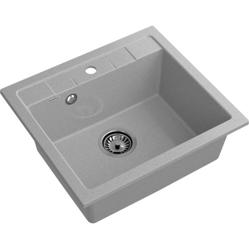 Q-561 gray 1 чаша 485*357*190, монтаж: врезной, материал: мрамор, цвет серый