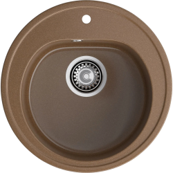 R-510 terracotta 1 чаша 380*190, монтаж: врезной, материал: мрамор, цвет терракот