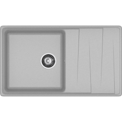 LV-860L gray 1-чаша+крыло 860*500 мм, монтаж: врезной, материал: мрамор, цвет: серый