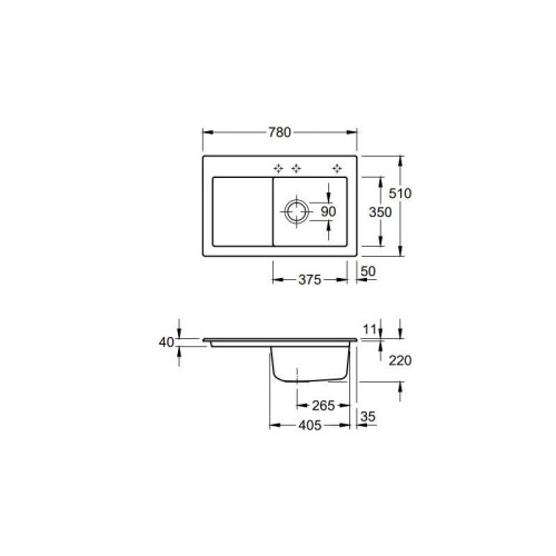 Subway 45 780 x 510 mm i5 Sand Ceramicplus
