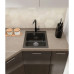 P-505 black 1 чаша 350*395*200, монтаж: врезной, материал: мрамор, цвет черный