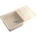 LV-860L cashmere 1-чаша+крыло 860*500 мм, монтаж: врезной, материал: мрамор, цвет: кашемир
