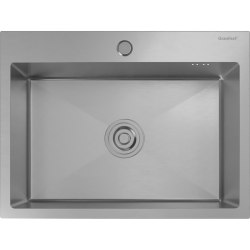 6045 inox 1 чаша 550*350*205, монтаж: врезной, материал: нержавеющая сталь, цвет: нержавеющая сталь