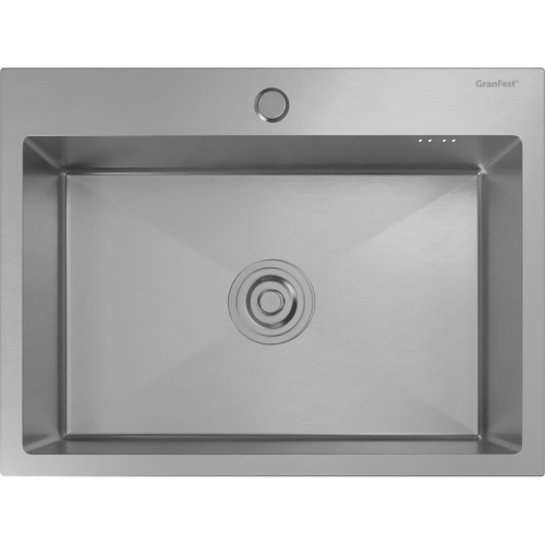 6045 inox 1 чаша 550*350*205, монтаж: врезной, материал: нержавеющая сталь, цвет: нержавеющая сталь