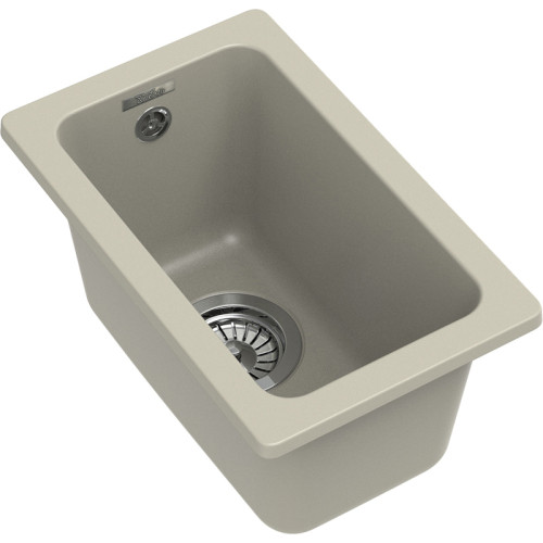 RIVELATO Мойка BERKANA 25 1-чаш 305*455, монтаж: универсальный, материал: кварц, цвет: топаз
