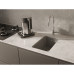 RIVELATO Мойка BERKANA 25 1-чаш 305*455, монтаж: универсальный, материал: кварц, цвет: серый металлик