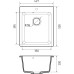 P-505 graphite 1 чаша 350*395*200, монтаж: врезной, материал: мрамор, цвет графит