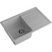 Q-780L gray 1-чаша+крыло 770*495 мм, монтаж: врезной, материал: мрамор, цвет: серый