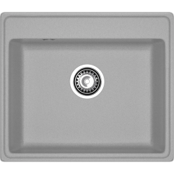 V-580 gray 1 чаша 520*380*200, монтаж: врезной, материал: мрамор, цвет серый
