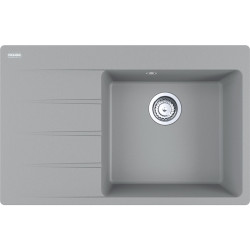 Мойки Franke/ Best, Centro, Мойка CNG 611/211-78 TL, Fragranite+, База 50 см, на столешницу, серый камень, чаша справа