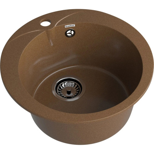 R-480 terracotta 1 чаша 380*194, монтаж: врезной, материал: мрамор, цвет терракот