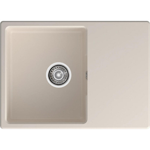 URBAN 668L white 1-чаша+крыло 680*490мм, монтаж: врезной, материал: кварц, цвет: белый