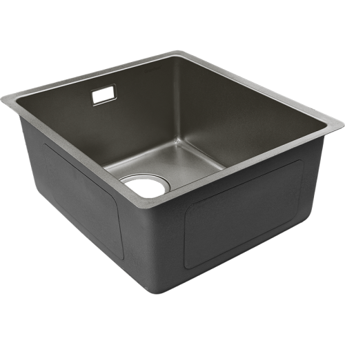 METAL 4046 titan 1 чаша 360*420*205, общий размер: 400*460*200, монтаж: универсальный, материал: нержавеющая сталь AISI 304, цвет: титан