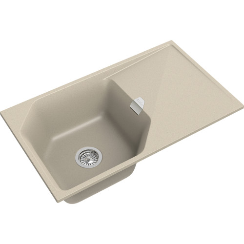 RIVELATO Мойка LOCUS 85  1-чаш 850*500, монтаж: врезной, материал: кварц, цвет: темно-бежевый
