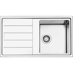 Мойка Smeg/ Мойка Smeg, сварная, из нержавеющей стали, серия Mira, ультранизкий профиль, 2 отверстия для смесителя, толщина рамки 0.7 мм, толщина чаши 1 мм, оборачиваемая