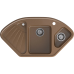 C-1040E terracotta 2-чаши+крыло 1039*560 мм, монтаж: врезной, материал: мрамор, цвет терракот