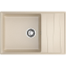LV-760L cashmere 1-чаша+крыло 760*500 мм, монтаж: врезной, материал: мрамор, цвет: кашемир