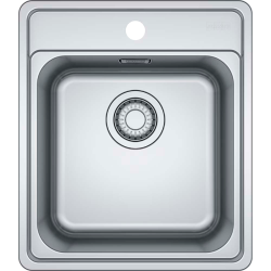 Мойка Franke 101.0689.880/ Best, Серия BELL, Мойка BCX 610-42 TL, мойка 415 x 480 mm, чаша 350 x 350 x 180 mm,  монтаж сверху, скрытый перелив, крепления FastFix