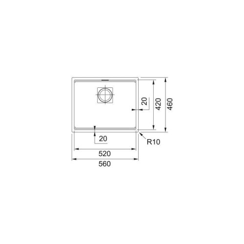 Мойка Franke 125.0529.602/ Best, Серия KUBUS, Монтаж под столешницу, Fragranite, Мойка Franke KNG 110-52 3.5 Мойка Franke 125.0529.602/ Best, Серия KUBUS, Монтаж под столешницу, Fragranite, Мойка Franke KNG 110-52 3.5