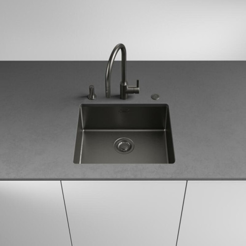 Мойка Franke/ BEST, Мойка Franke BXM 210/110-50 F-INOX, серия Mythos, мойка 540x450 мм, чаша 500x410x200 мм  возможен монтаж сверху, вровень и под столешницу, скрытый перелив, вентиль автомат с кнопкой, сифон, металлическая решетка-подставка, материал нер