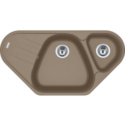 Мойка Franke 114.0489.401/ Best, Серия ANTEA, Fragranite, Угловая Мойка AZG 661-E, стоп-вентиль, цвет миндаль
