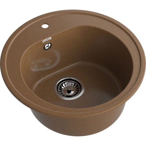 R-510 terracotta 1 чаша 380*190, монтаж: врезной, материал: мрамор, цвет терракот