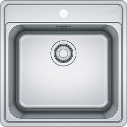 Мойка Franke 127.0688.779/ Best, Серия BELL, Мойка BCX 210-51 TL, мойка 510 x 510 mm чаша,445 x 380 x 200 mm, монтаж сверху или вровень, скрытый перелив, крепления FastFix