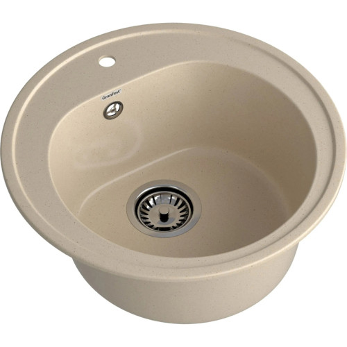 R-510 cashmere 1 чаша 380*190, монтаж: врезной, материал: мрамор, цвет кашемир