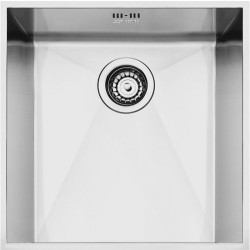 Кухонная мойка SMEG/ общий размер 42x41.8см, глубина чаши 21см, врезная мойка, необорачиваемая, нержавеющая сталь матовая