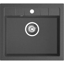 Q-561 graphite 1 чаша 485*357*190, монтаж: врезной, материал: мрамор, цвет графит