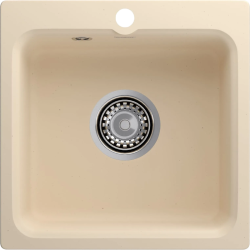 430 beige 1 чаша 368*332*160 мм, монтаж: врезной, материал: мрамор, цвет бежевый