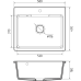 GRANFEST Мойка URBAN 658  1-чаша 580*490мм, монтаж: врезной, материал: кварц, цвет: белый