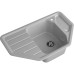 C-800E gray 1-чаша+крыло 790*490 мм, монтаж: врезной, материал: мрамор, цвет: серый