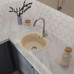 435 white 1 чаша 368*332*160 мм, монтаж: врезной, материал: мрамор, цвет белый